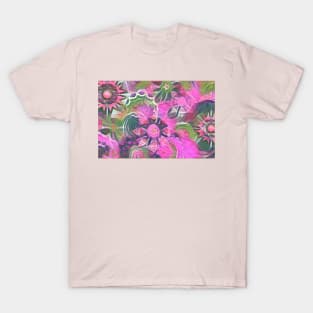 PINK Floral Pattern T-Shirt